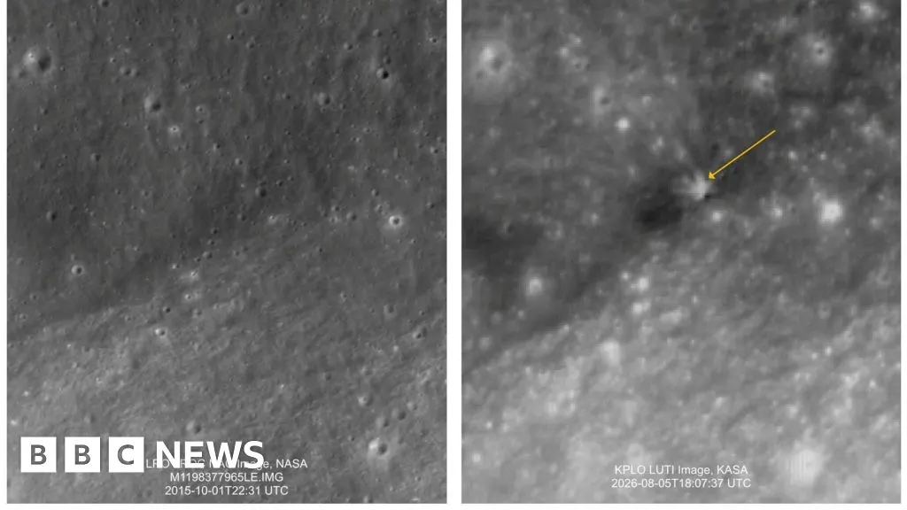 Agência sul-coreana divulga imagens da Lua após impacto de detrito da SpaceX