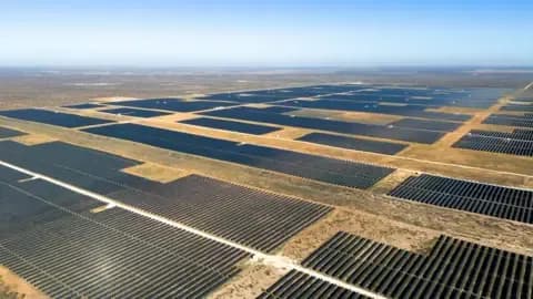 AFP via Getty Images A solar farm in Texas